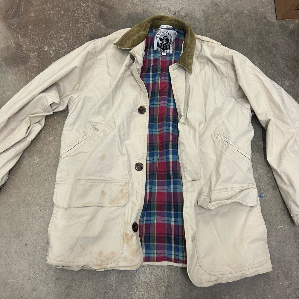 Life adventure dash corduroy collar flannel lined Beige chore barn Jacket